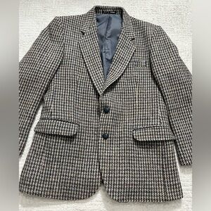 Dunn & Co Harris Tweed Plaid Blazer